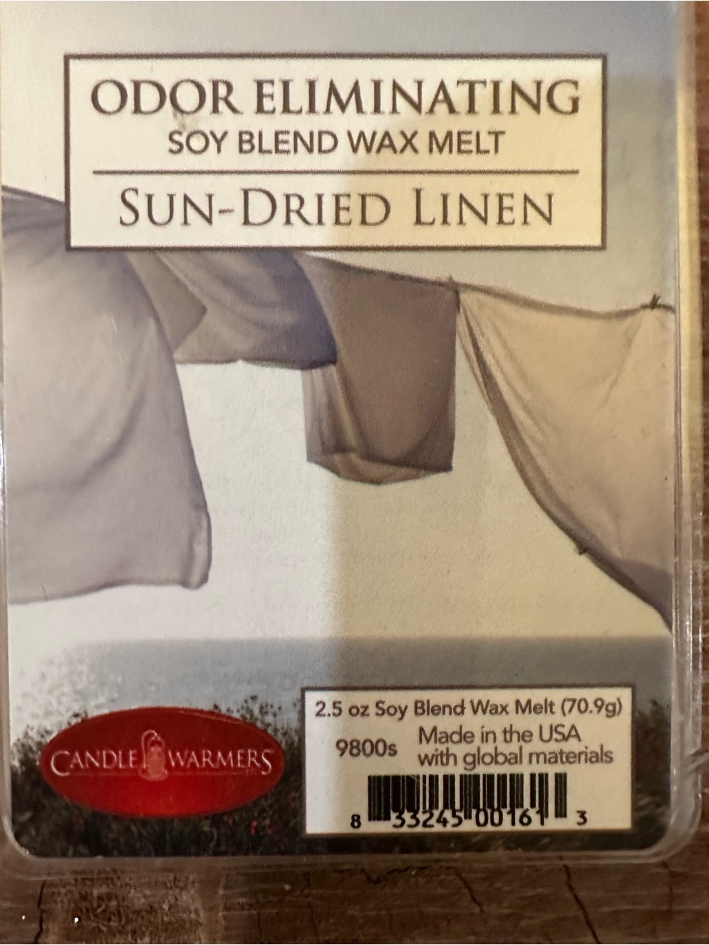 Sun-Dried Linen Soy Blend Wax Melt - 2 packs